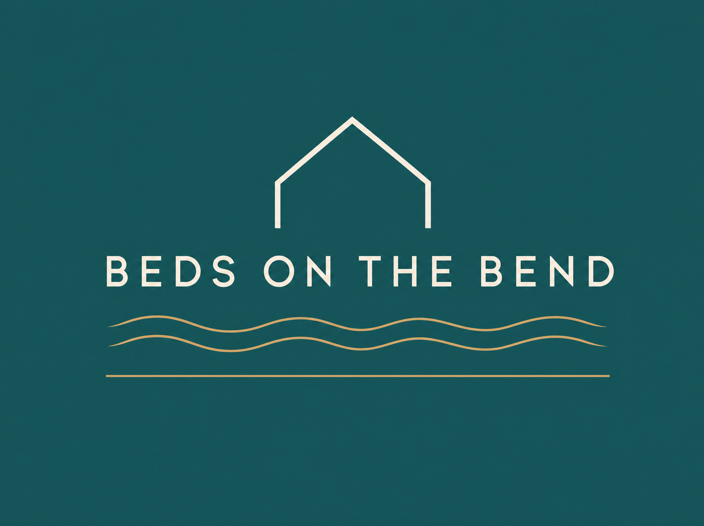 Beds wordmark: reversed teal background
