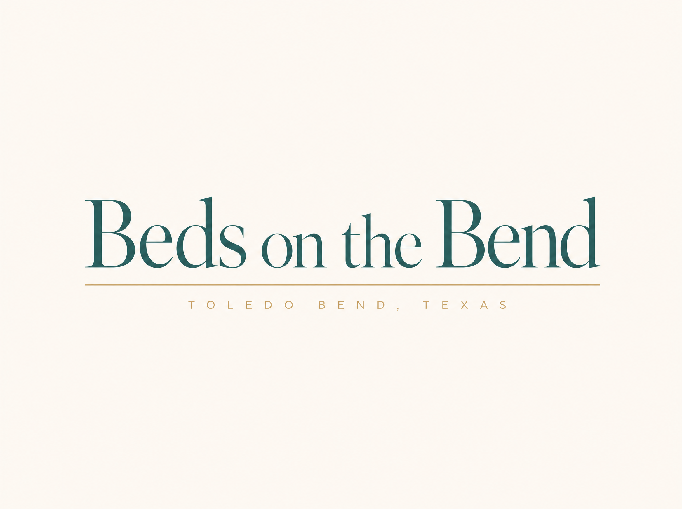 Beds wordmark: pure typography
