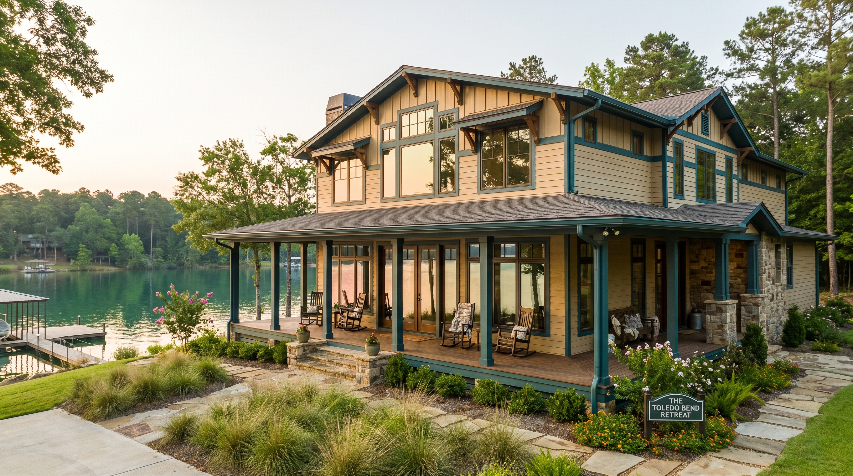 Premium lakehouse exterior
