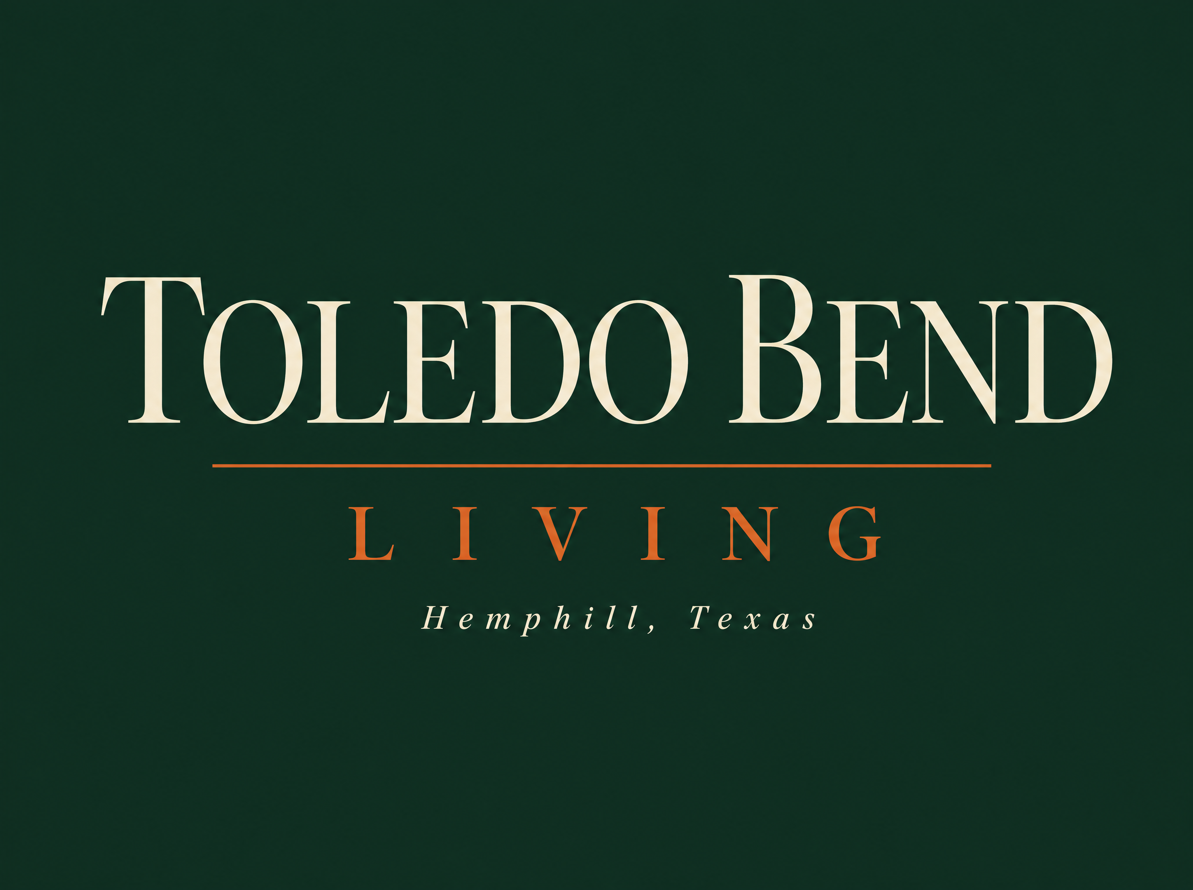 Living wordmark concept 01: serif nameplate on green
